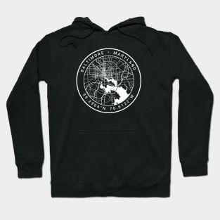 Baltimore Map Hoodie